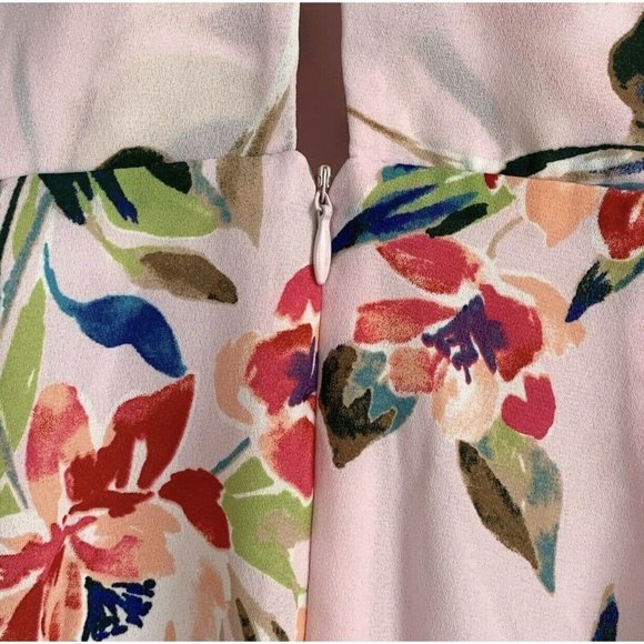 Lush Women's Pink Floral Print Surplice Maxi Dress‎ V-Neck Lined NWT Size Small - Picture 6 of 10